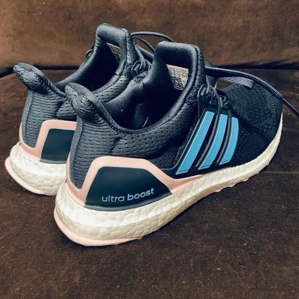 Adidas Ultraboost 1.0 Shadow Navy Blue Pink Running Shoes ID5883 10 US Medium